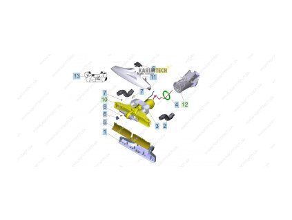 FC 5 Premium - stroj3 (Diel 11-Kryt sací hlavy pro FC 5 (bílý))