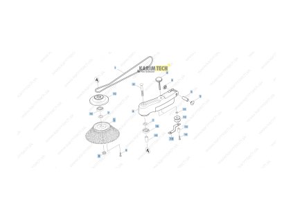 KM 70/20 C mit 2.SB - stroj2 (Diel 5-náhradní díly boční smeták)