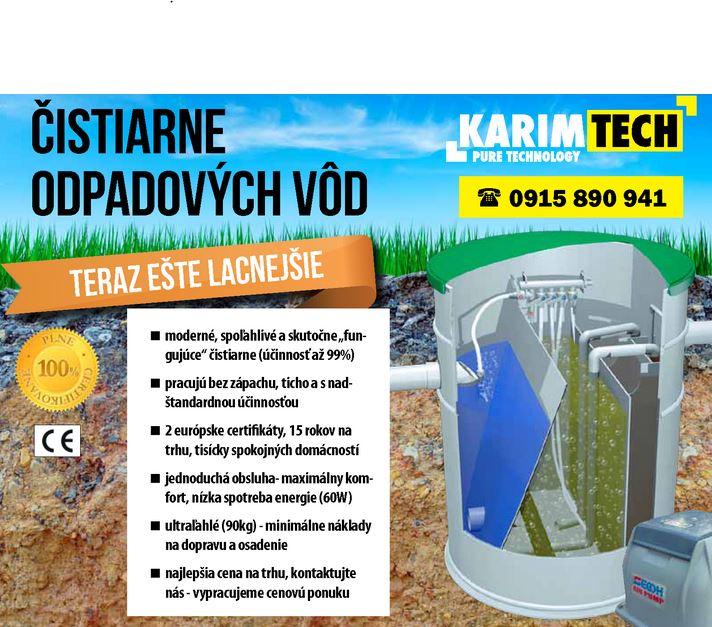 ČOV - Domové čistiarne