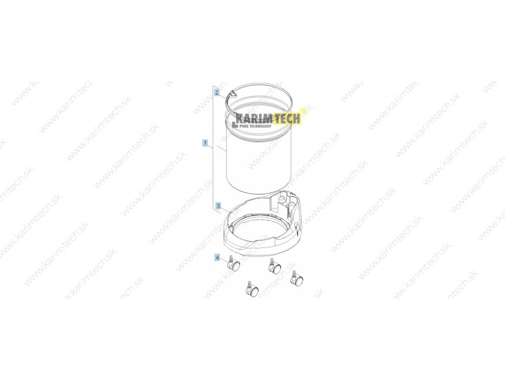Náhradné diely Kärcher - Náhradné diely WD 2 Premium EU-I - Nádoba -  Karimtech