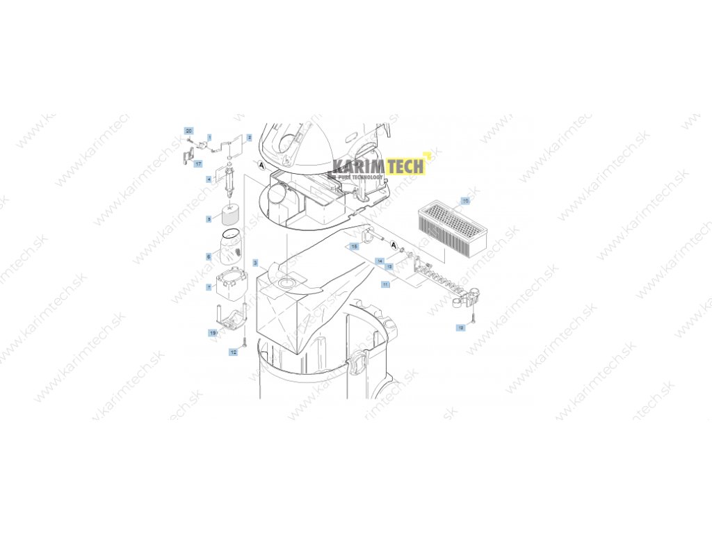 SE 2001 EU - Filter (Diel 20-Screw 3,5X9,5-A2)