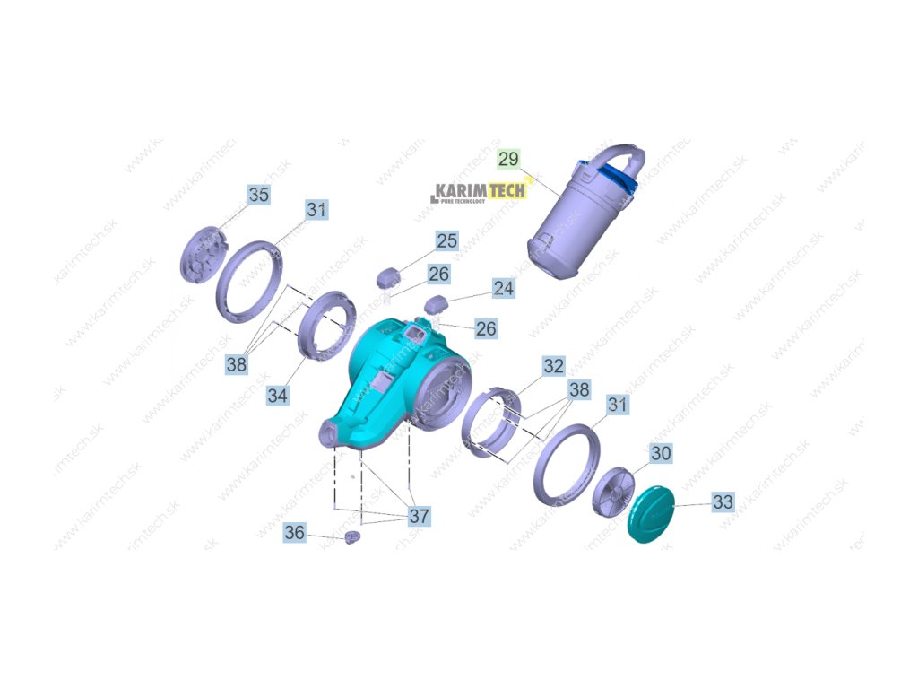 VC 3 Premium  - stroj1 (Diel 30-HEPA 13 filter pre VC 3)