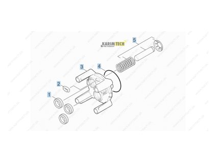 K 5 - thrust guidance (Diel 1-Drážkovaný krúžok)