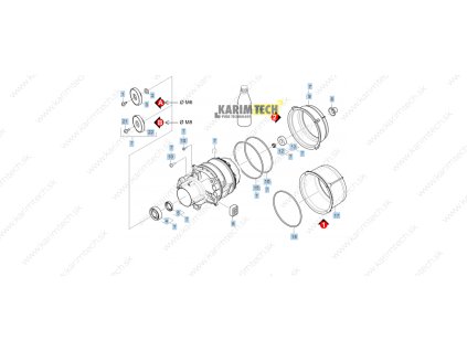 K 7 (1.168-502.0)  - motor (Diel 7-Motor ako náhrada K7 ALU/M8 (Ložisko.-11)