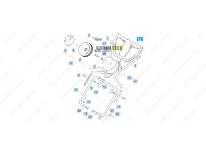 BR 4010C Adv - RetainingBracket (Diel 17-Add-on kit transport wheel BR 40/10C Cla)