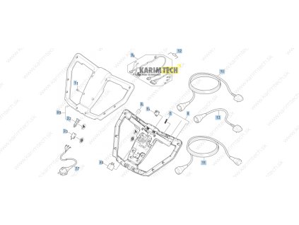 BR 4010C Adv - Switch (Diel 7-Cable with warning sign *AR)