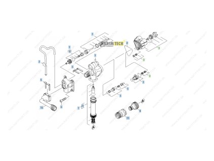 Náhradné diely Kärcher K 3150 - Pump set (Diel 11-Hadicová spojka)