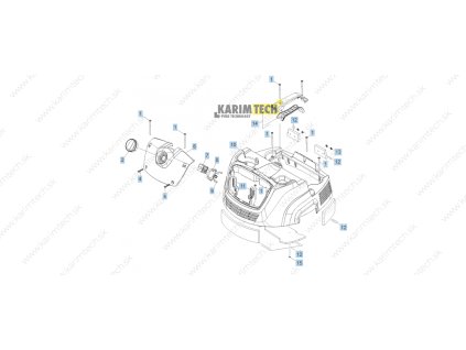 NT 752 Tact2 Me EU - Cover (Diel 12-Súprava tlmiacich podložiek kapota)