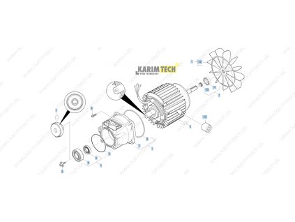 HDS 511 U EU - Motor 1 (Diel 1-Prestavb. súpr. motor kompl.)