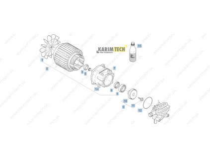 HDS 501 C EU - Motor (Diel 0-Motor kompl.)