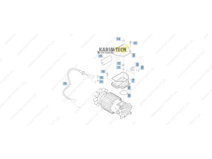 HDS 501 C EU - Electric part (Diel 3-Cover electric box)