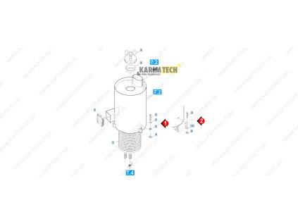HDS 551 C - Heating coil (Diel 16-Prest.súpr. Elektroskriňa HDS 5/11)