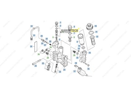 HDS 515 UX EU - Cylinder head (Diel 100-Čerpadlová súprava)