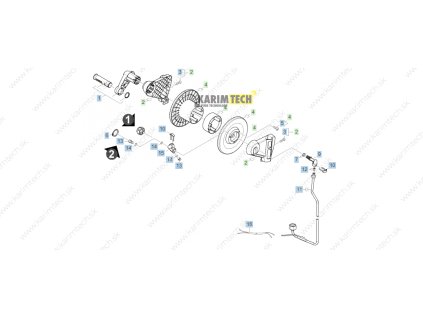 HDS 515 UX EU - Hose reel (Diel 2-Súprava náhradných dielov)