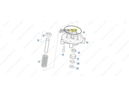HDS 551 C - Piston (Diel 1-Piest kompl.)