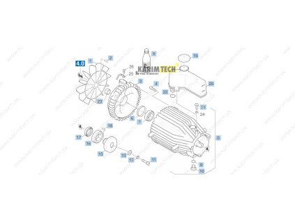 HDS 551 C - Motor 2 (Diel 15-Výkyvný kotúč kompl.)