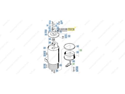 HDS 555 C - Flow heater (Diel 4-Súprava náhradných dielov)