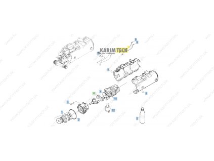Náhradné diely Kärcher K 2.430 - motor2 (Diel 12-Specialne naradie na motor K2)