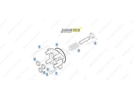 K 550 M - piston (Diel 3-PIEST KOMPL.)