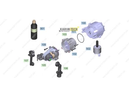 K 2 Battery Set - Pumpset (Diel 902-Specialne naradie na motor K2)