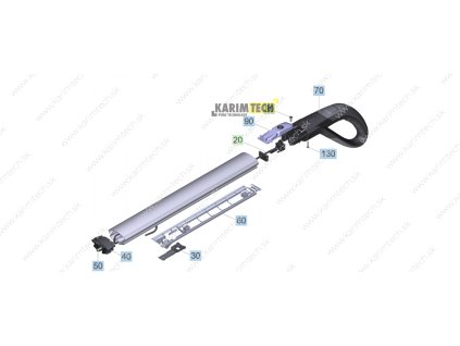 FC 5 Cordless - Handle (Diel 70-Hand grip black for replacement)