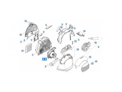 VC 6 Premium EU - Top part (Diel 1-Kryt prachová komora iba ako náhrada)