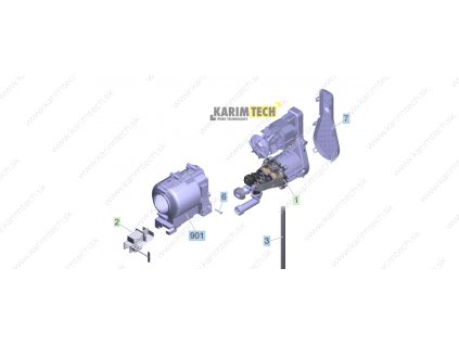 K Mini EU - Pumpset (Diel 901-Spare parts set motor housing)
