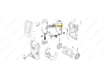 K 2 - Housing (Diel 10-Podvozok kompl. náhrada K2 MR štandard)
