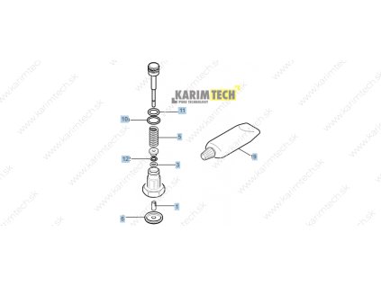HD 10/23-4 S Plus - piest (Diel 1-Dištančný stĺpik)