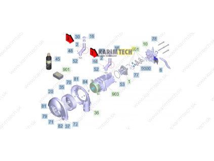 HDS 8/18-4 CX - motor (Diel 901-Čerpadlová súprava)