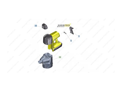 VC 6 Cordless ourFamily - stroj3 (Diel 3-Handle back cover 2K)