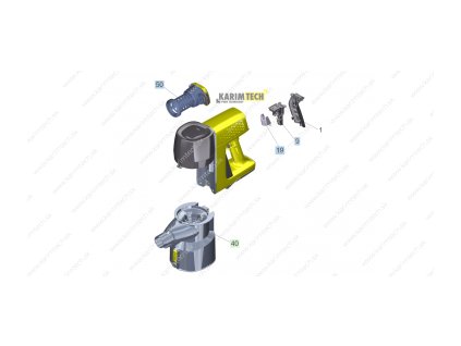 VC 4 Cordless myHome - stroj3 (Diel 4-Handle back cover)