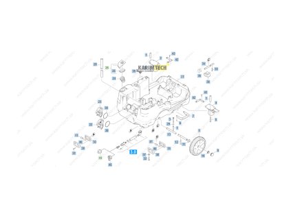 HDS 10/20-4 MX - stroj2 (Diel 44-"Sada prípojka vody 1 """)