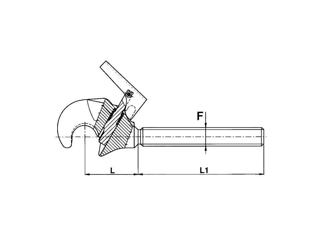Fanghaken, 2. Kategorie, 27x3 Rechtsgewinde