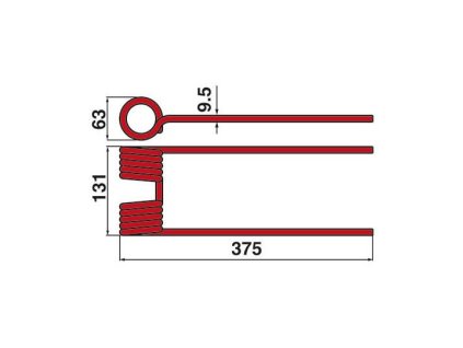 Feder für CLAAS VOLTO Stapler