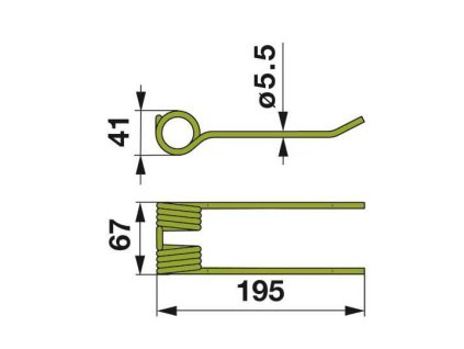 CLAAS JAGUAR Druckfeder