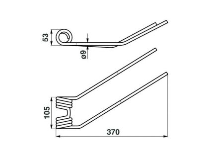 Feder für DEUTZ-FAHR Wender - KH