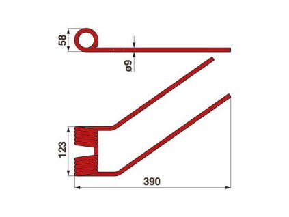 Feder für FELLA-Wender (links)