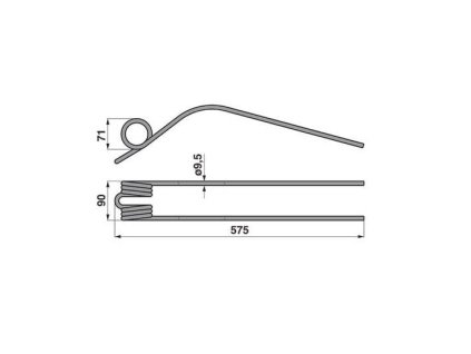 Feder für KUHN-Häcksler - GA