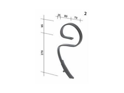 Garezinken 25x8, ohne Schar
