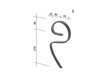 Feder ,, GARE,, 25x8,ohne Zahn