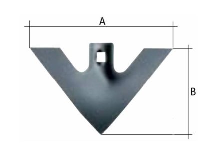 Gänsefußschare/ Materialstärke 4 mm