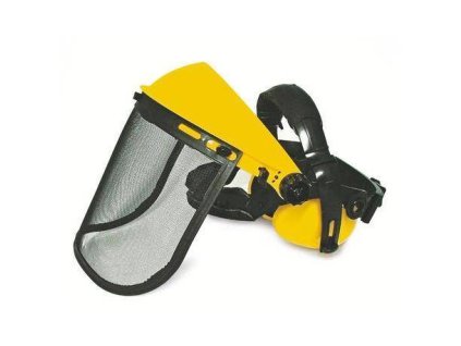 Schutzschild mit Kopfhörer einstellbar