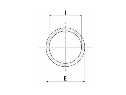 Zylinderrohr 50x60 mm/3 m