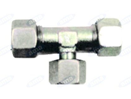 T-Verbinder, 2x Schneidring  und Mutter  10 mm, 1x Überwurfmutter 16x1,5