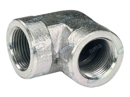 Winkel- Verschraubung  mit Gewinde -  Innen/Außen 3/8"