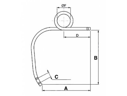 Grubberzinken Guadro, 30x30, Ø 120 mm