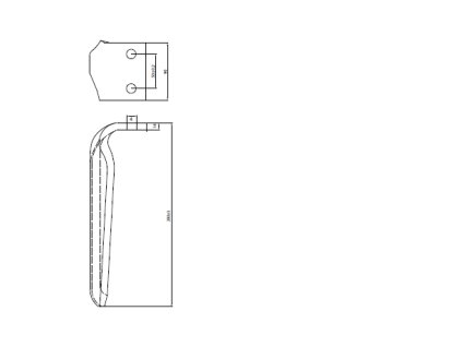 Drehtorspieß rechts 280x90x14mm MASCHIO