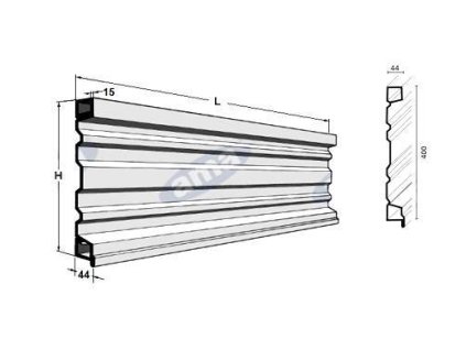 Bordwandprofil H 400mm