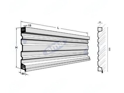 Bordwandprofil H 500mm